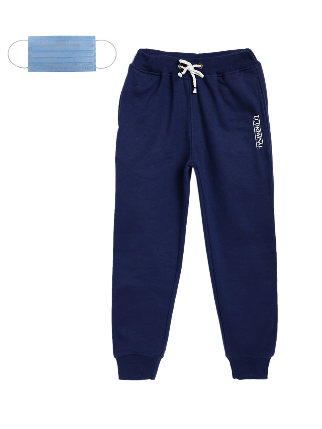 

Lil Tomatoes Boys Blue Textured Joggers