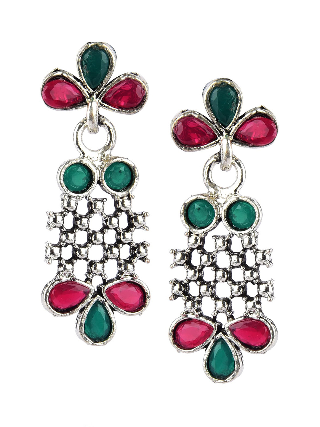 

DESI COLOUR Multicoloured Classic Drop Earrings, Multi