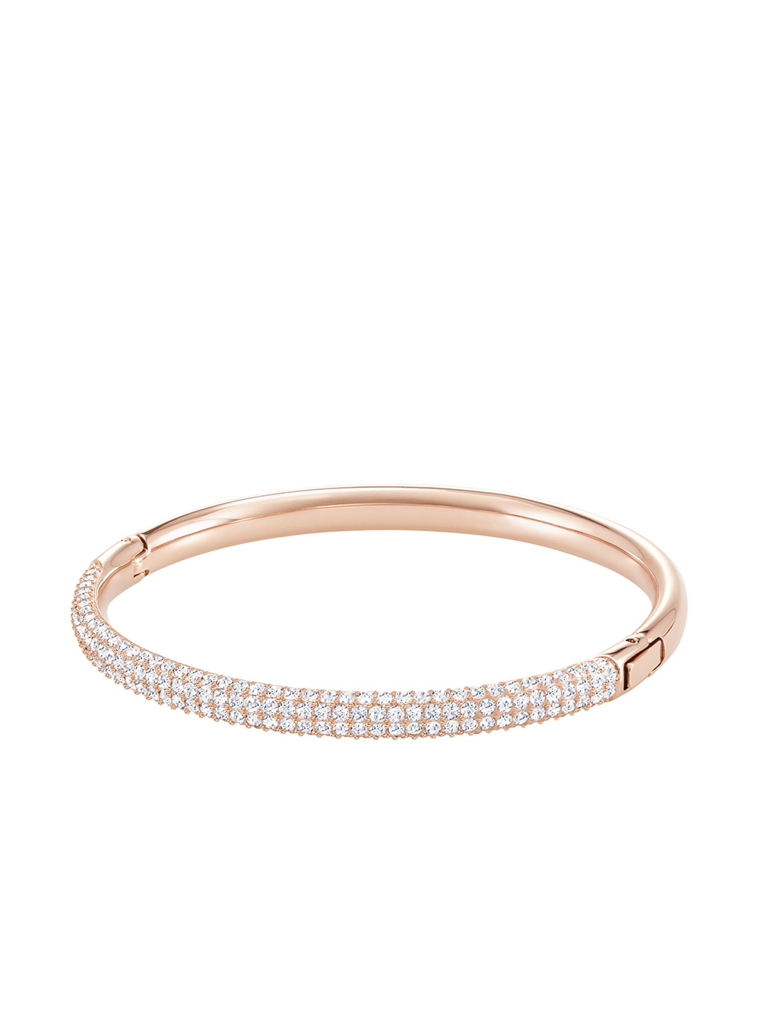 

SWAROVSKI Rose Gold-Plated Stone Bangle, White