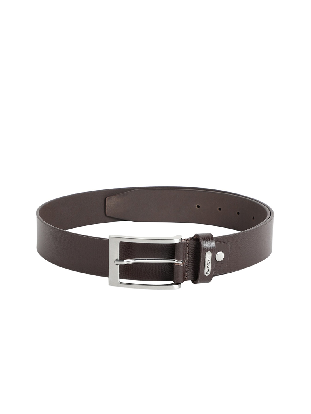 

Red Tape Men Brown Textured Leather Belt