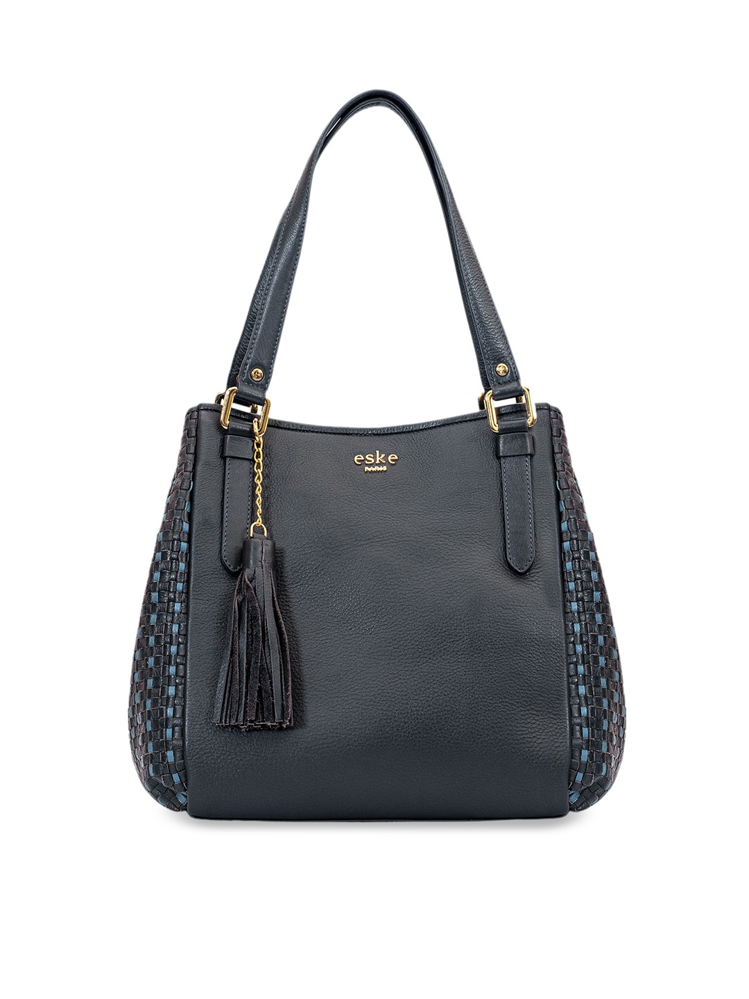

Eske Navy Blue Solid Paris Nifa Leather Hobo Bag