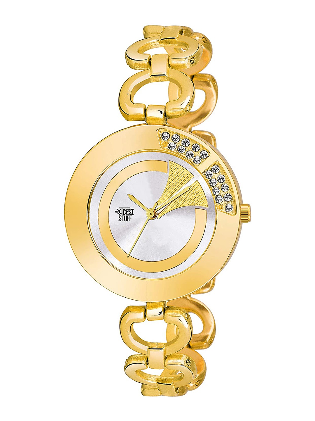 

SWADESI STUFF Girls Gold-Toned & Silver-Toned Analogue Watch SDS 108 GOLD