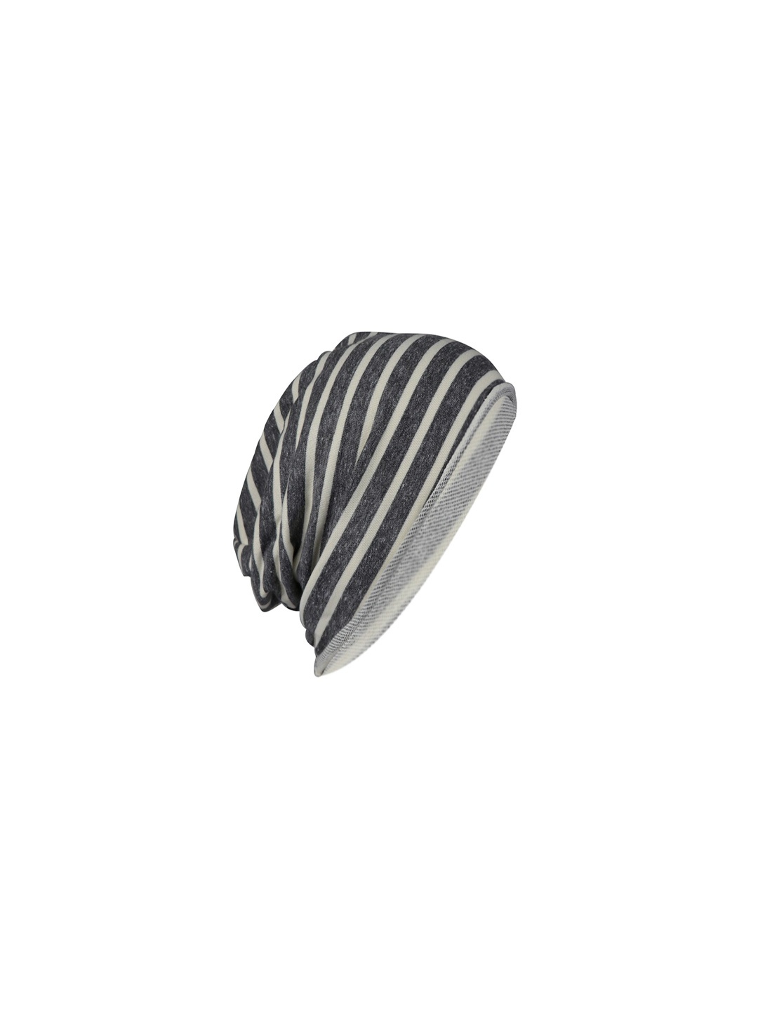 

Bunnywave Unisex Grey & Cream-Coloured Self Design Beanie