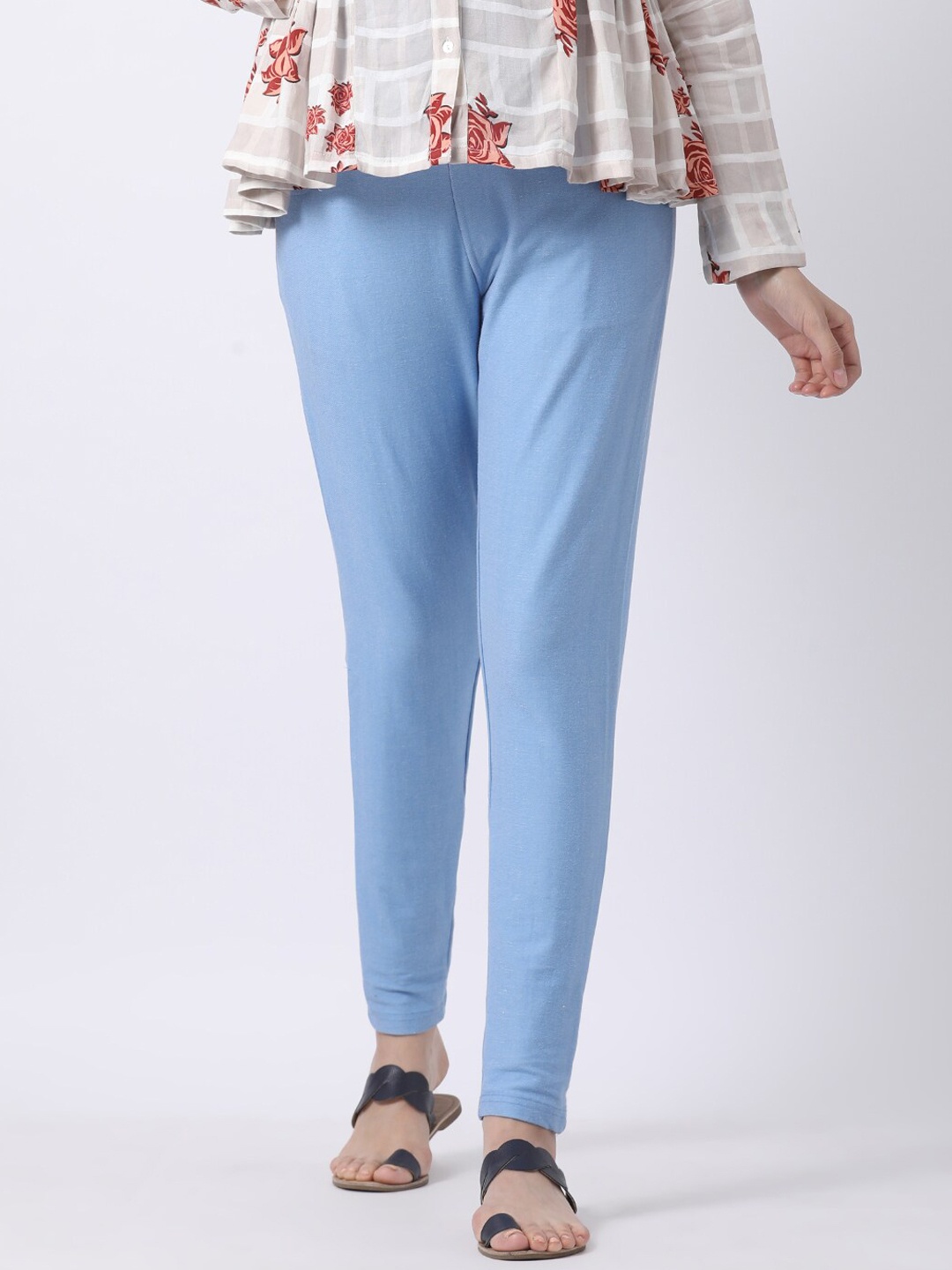 

GOLDSTROMS Blue Solid Regular Fit Maternity Jegging