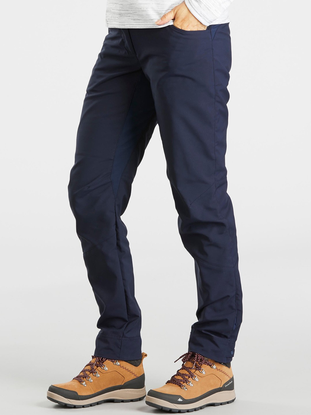 

Quechua By Decathlon Women Navy Blue Water-repellent Snow Hiking Pants SH100 X