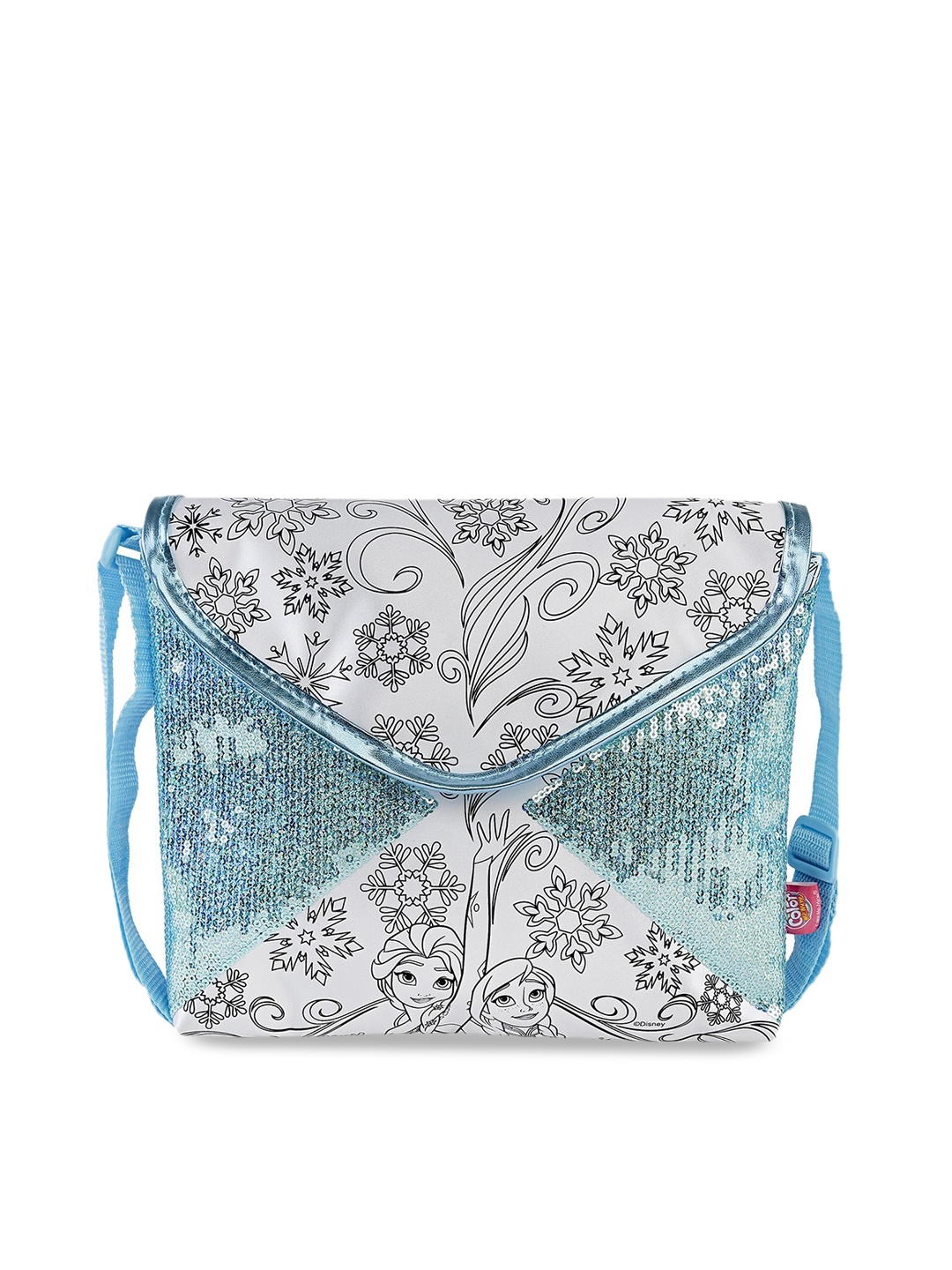 

Color Me Mine Blue Frozen Print Sequin Bag Toy