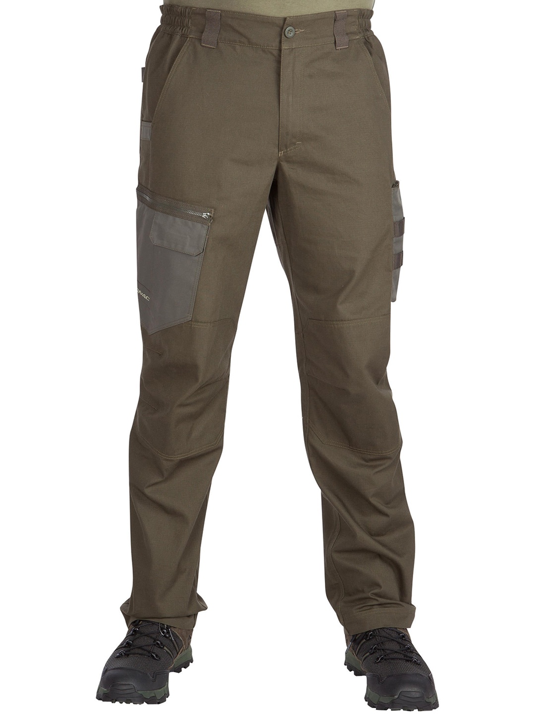 

SOLOGNAC By Decathlon Men Khaki Regular Fit Solid Regular Hiking Trousers
