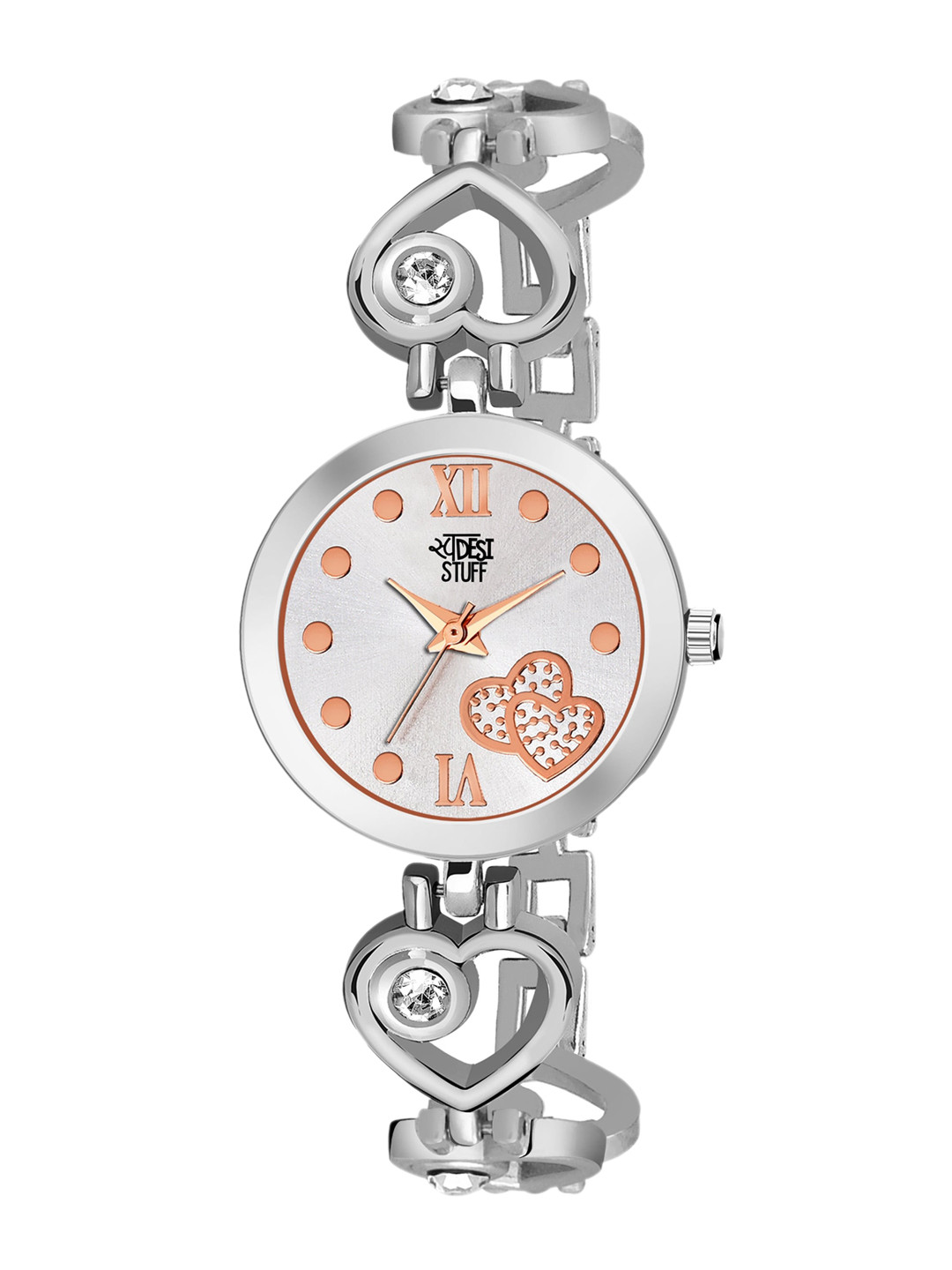 

SWADESI STUFF Girls Silver-Toned Analogue Watch SDS 101 SILVER