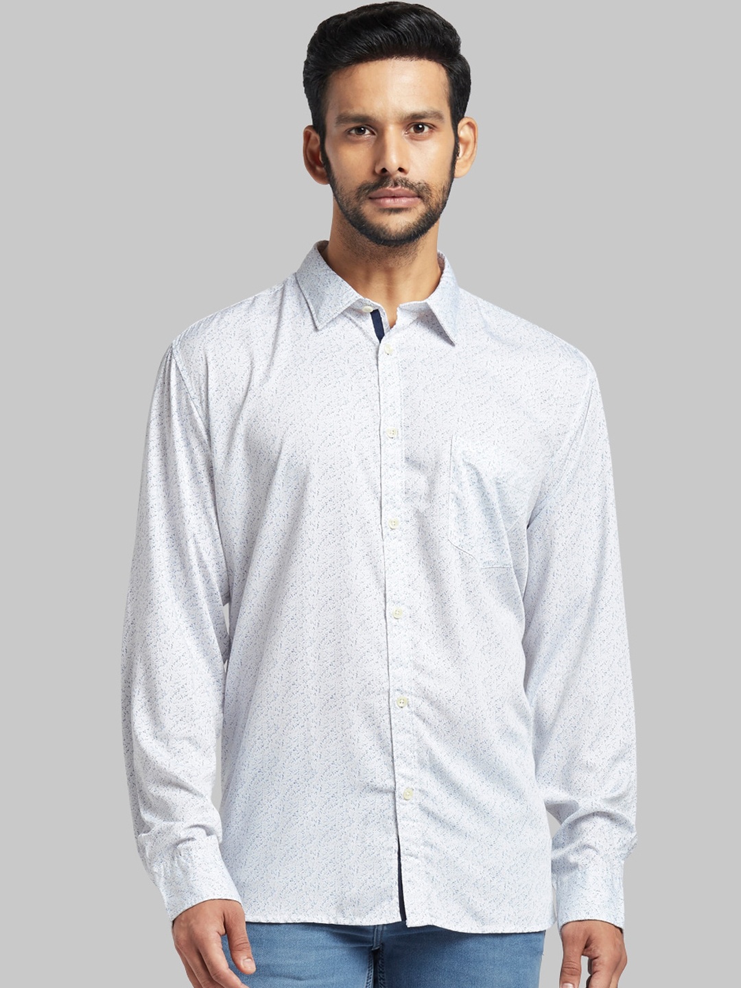 

Parx Men White Regular Fit Printed Casual Shirt