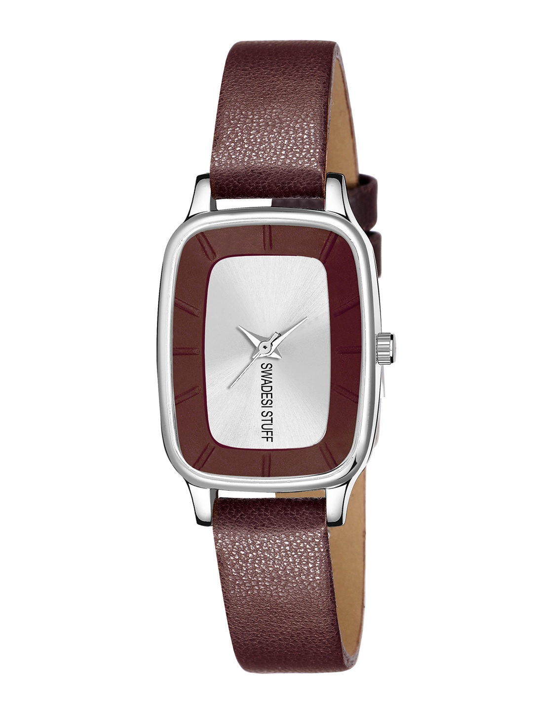

SWADESI STUFF Girls Brown Leather Analogue Watch SDS 90 BROWN