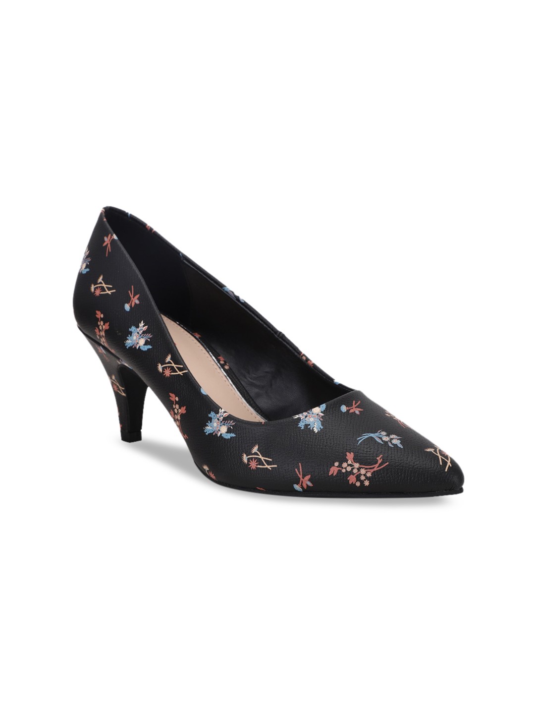 

Bata Women Black Printed Pumps