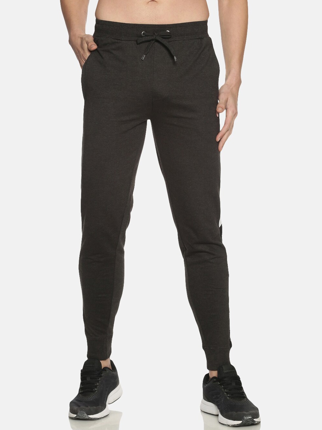 

Dollar Men Charcoal Solid Slim-Fit Track Pants