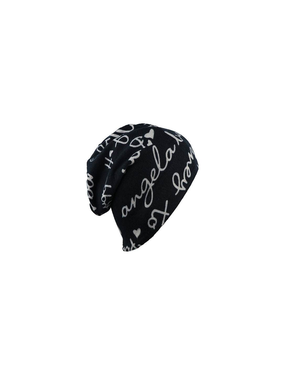 

Bunnywave Unisex Black Self Design Beanie
