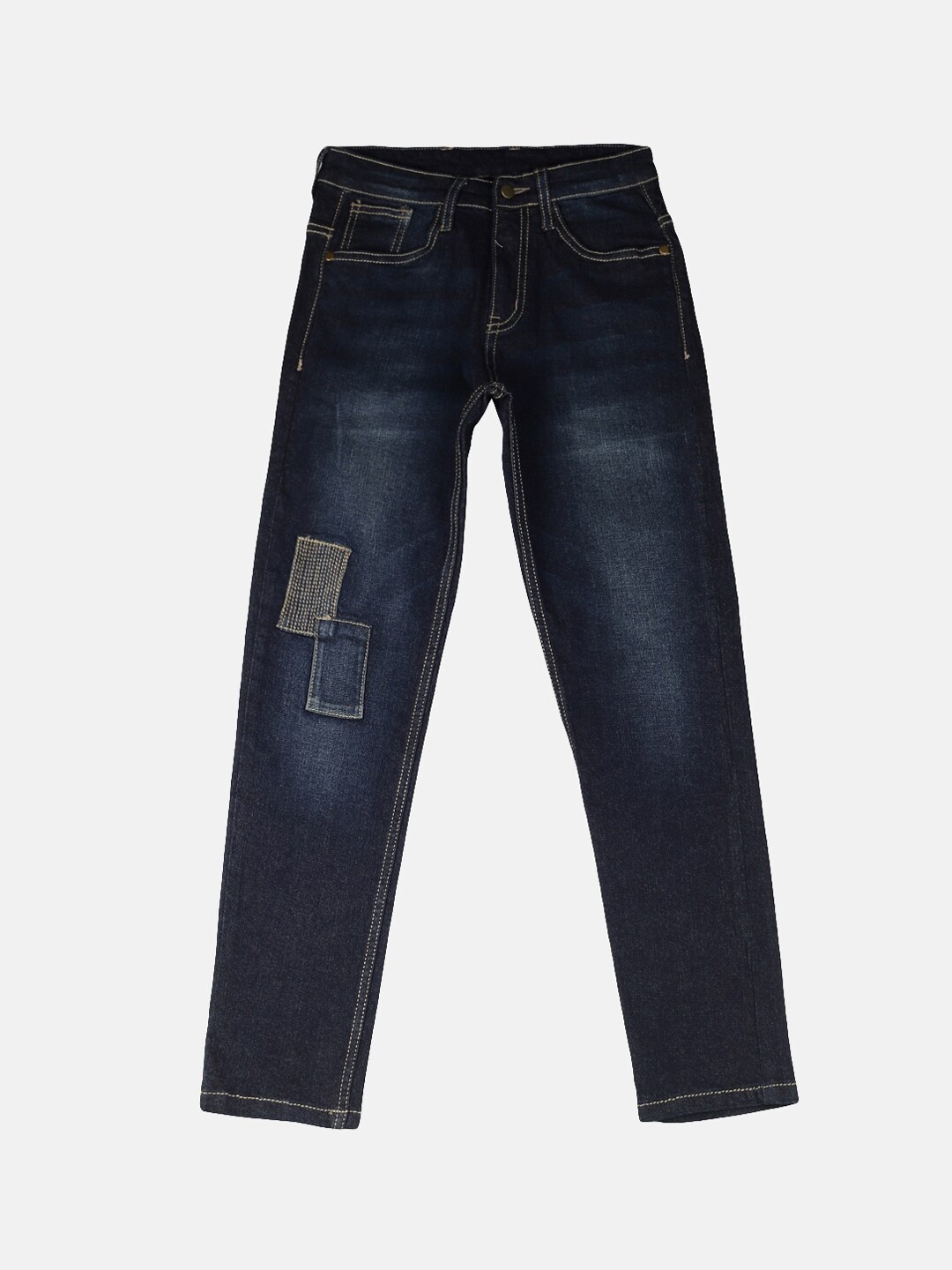 

Instafab Boys Navy Blue Regular Fit Mid-Rise Clean Look Jeans