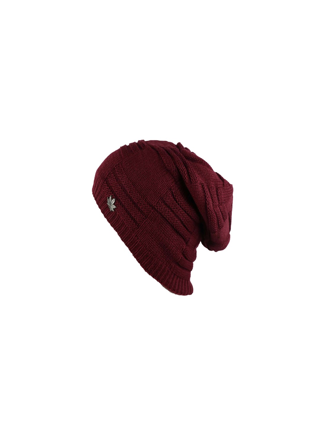 

Bunnywave Unisex Red Self Design Beanie