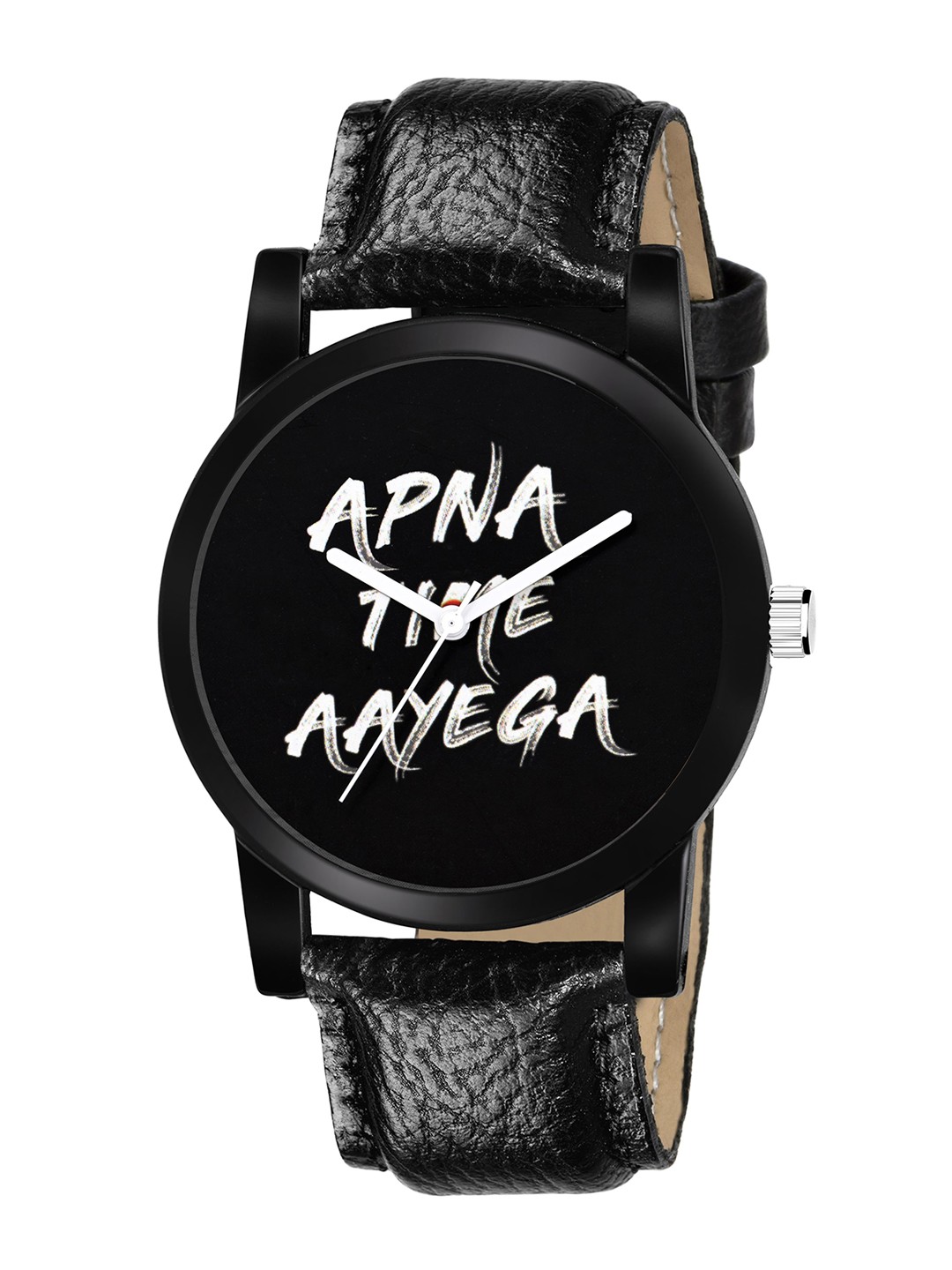 

SWADESI STUFF Boys Black & Off-White Analogue Watch SDS 56