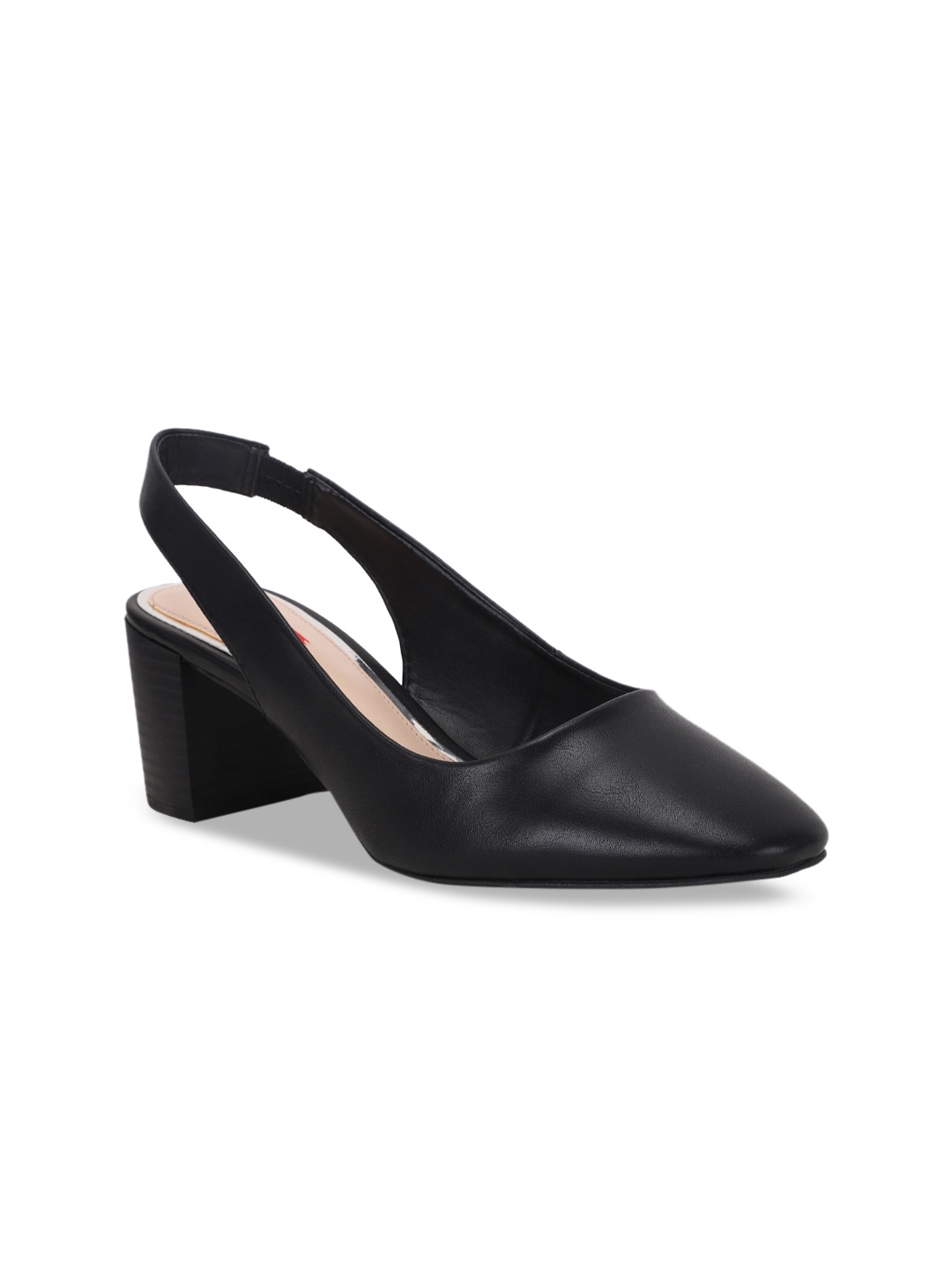 

Bata Women Black Solid Pumps