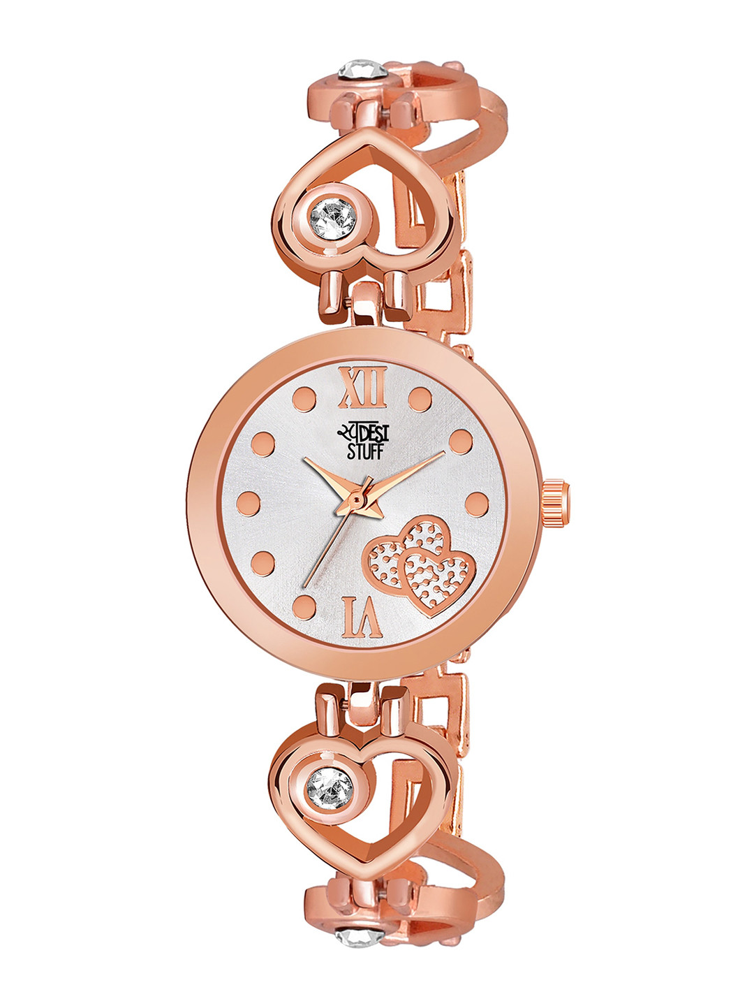 

SWADESI STUFF Girls Silver-Toned Analogue Watch
