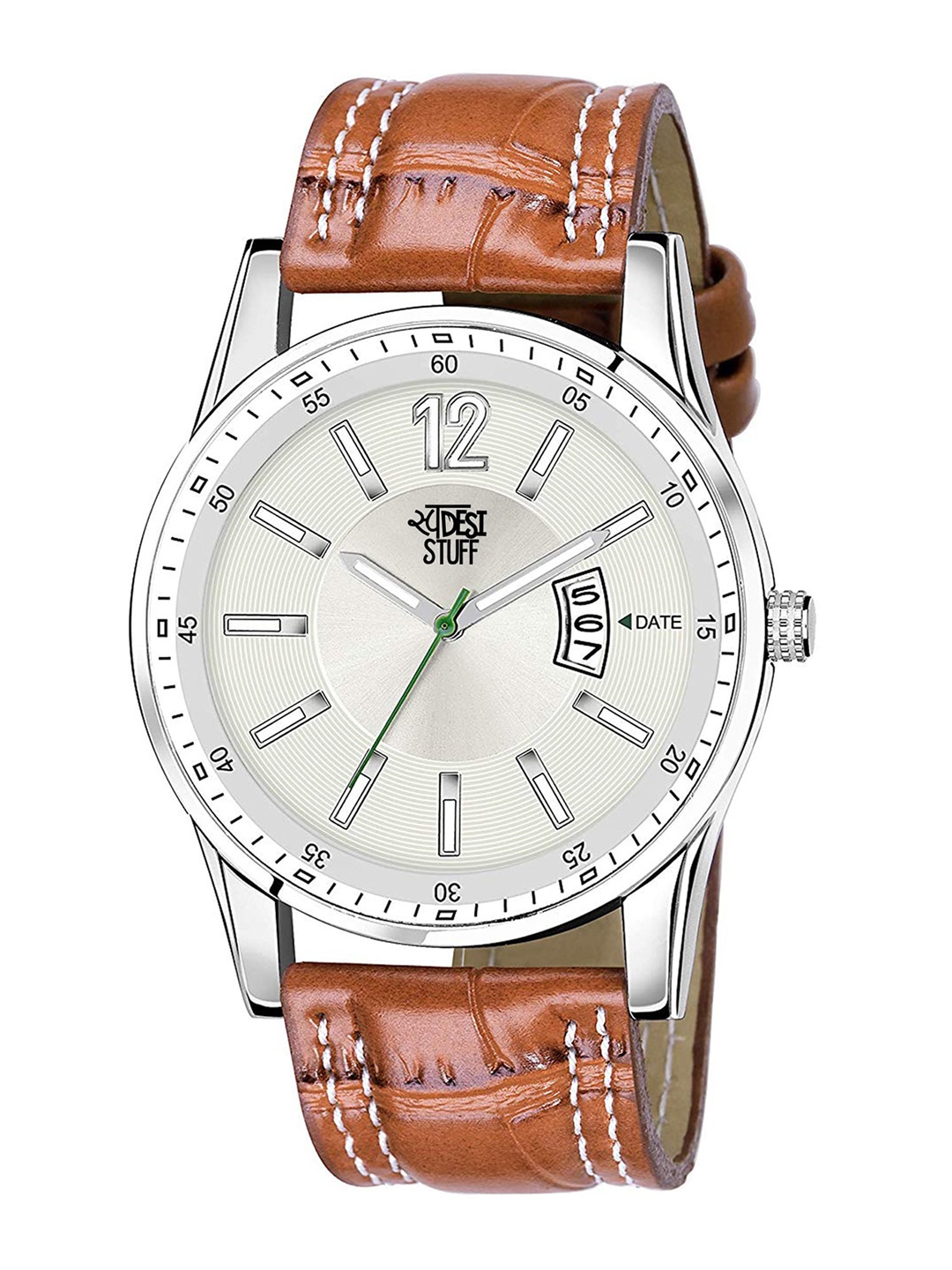 

SWADESI STUFF Boys Brown & Silver-Toned Analogue Watch SDS 68