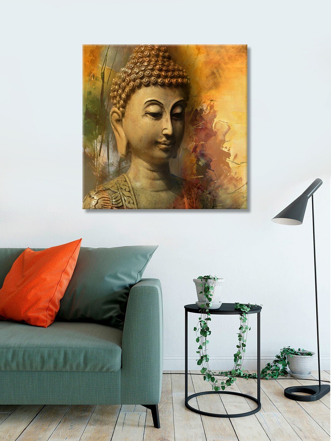 

999Store Brown & Yellow Buddha Wall Art