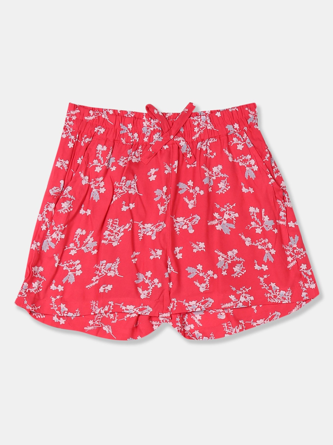 

Cherokee Girls Red Printed Regular Fit Regular Shorts