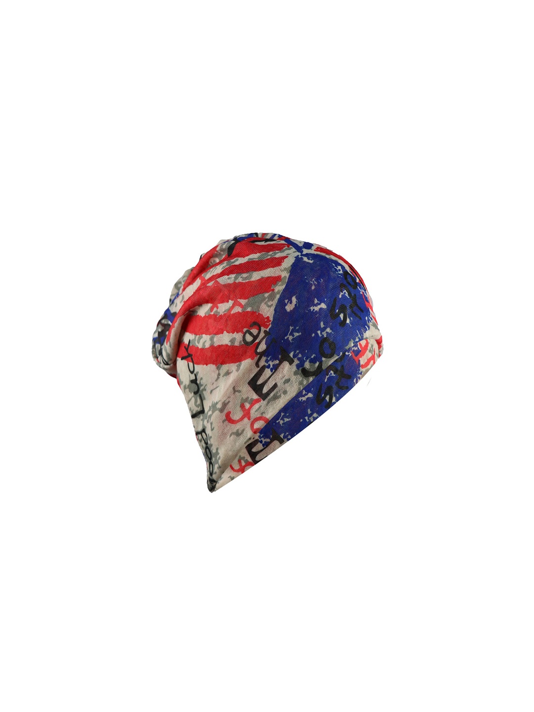 Bunnywave Unisex Multicoloured Printed Beanie, Multi