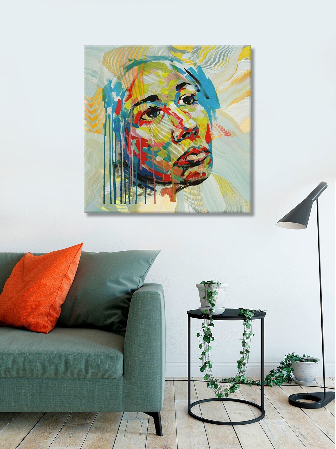 

999Store Multicolored Printed Abstract Canvas Wall Art, Multi