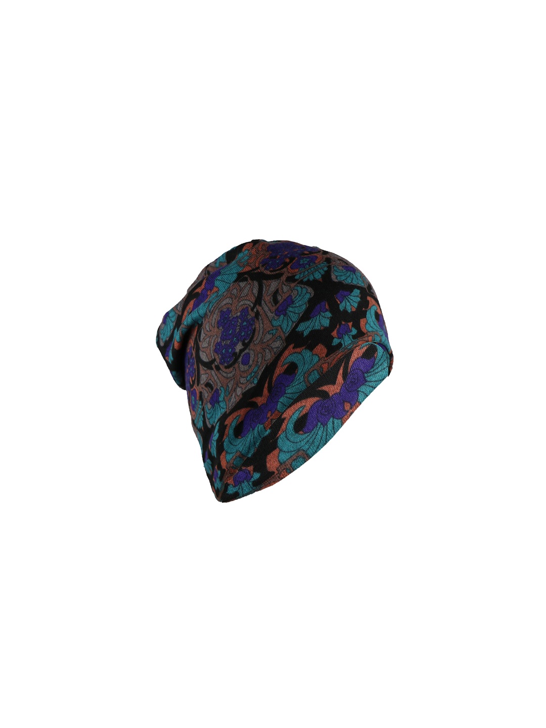 

Bunnywave Unisex Blue & Green Printed Beanie