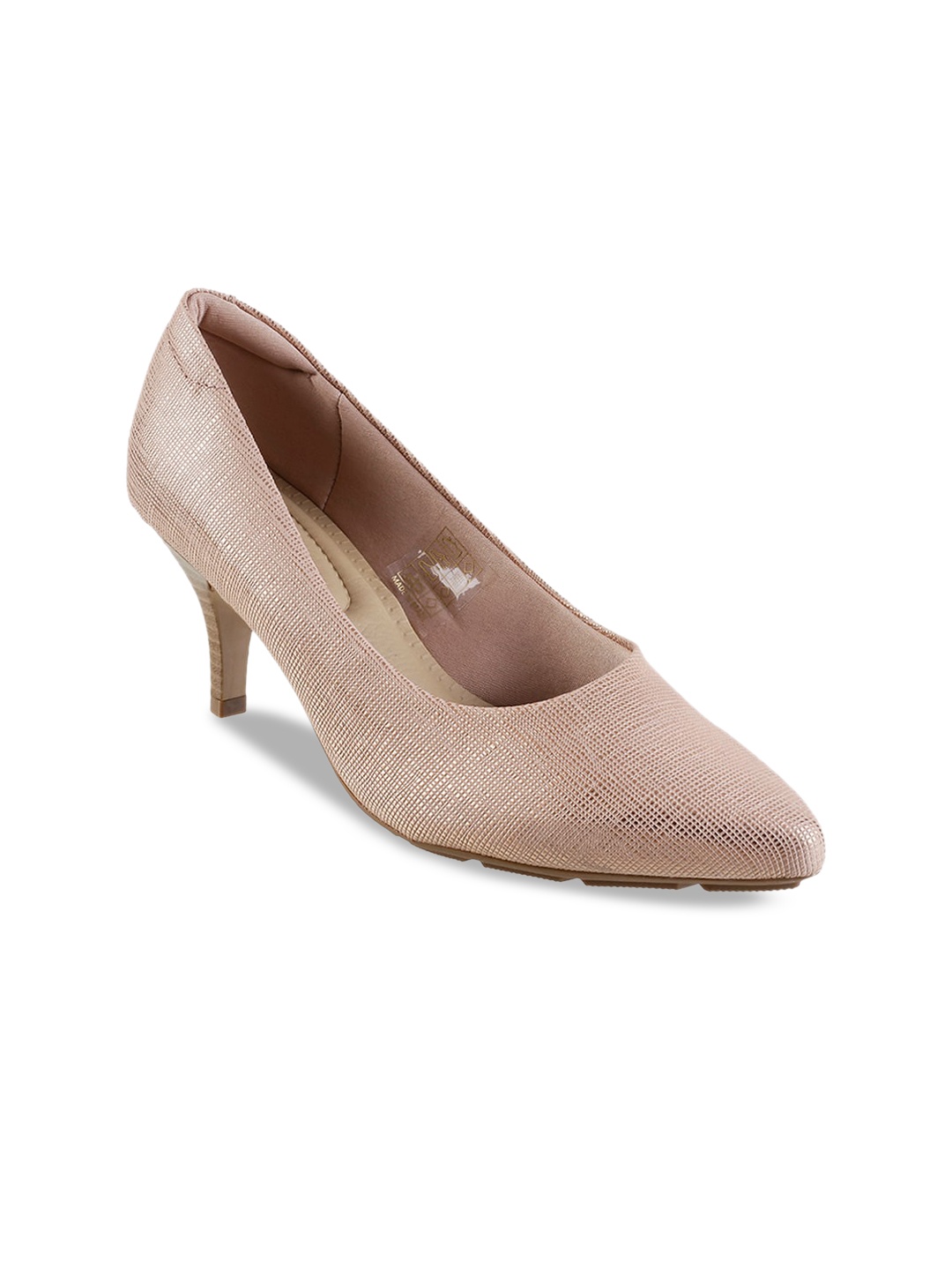 

DAVINCHI Women Beige Woven Design Pumps