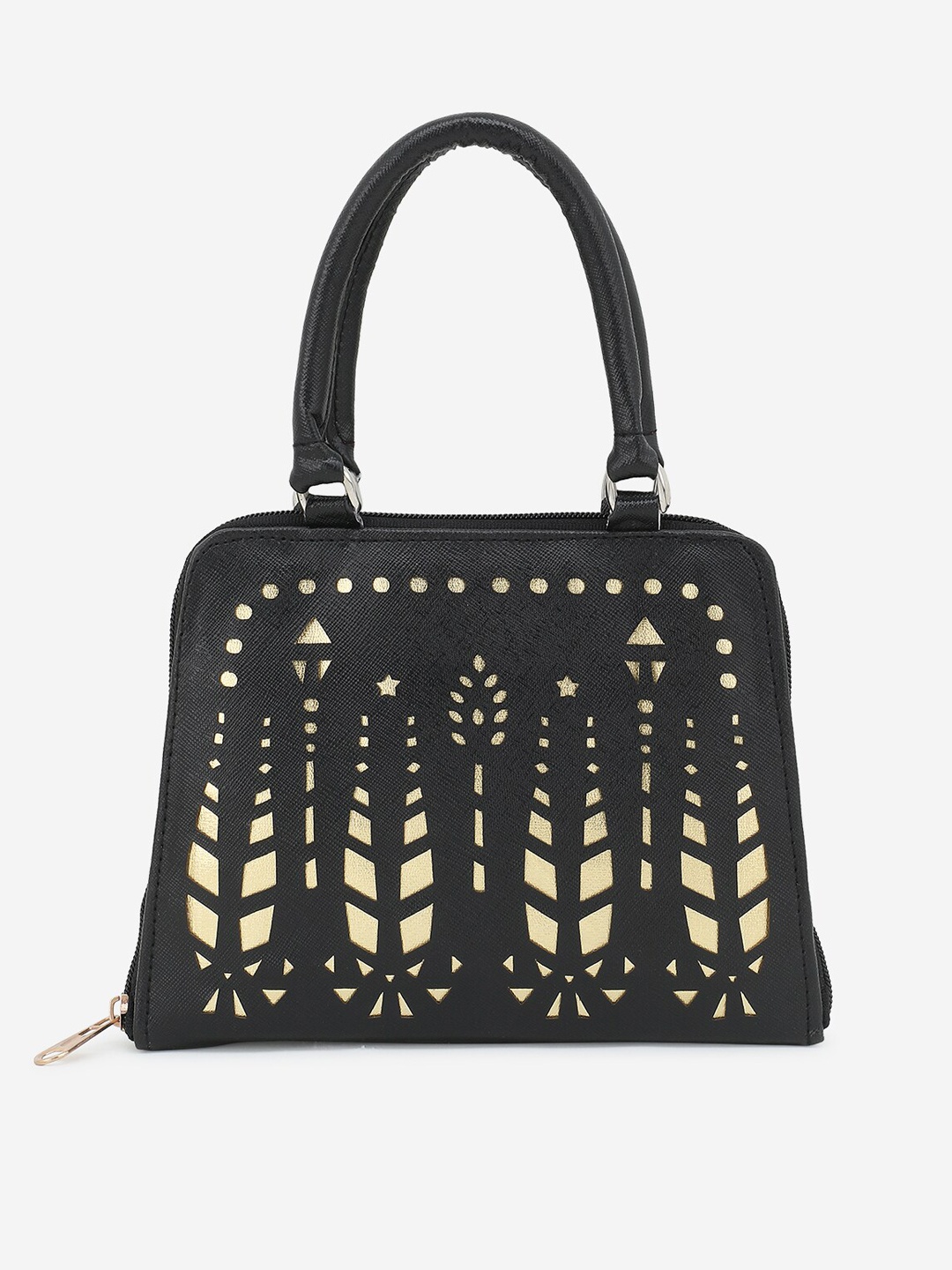 

Element Cart Black Solid Leather Clutch