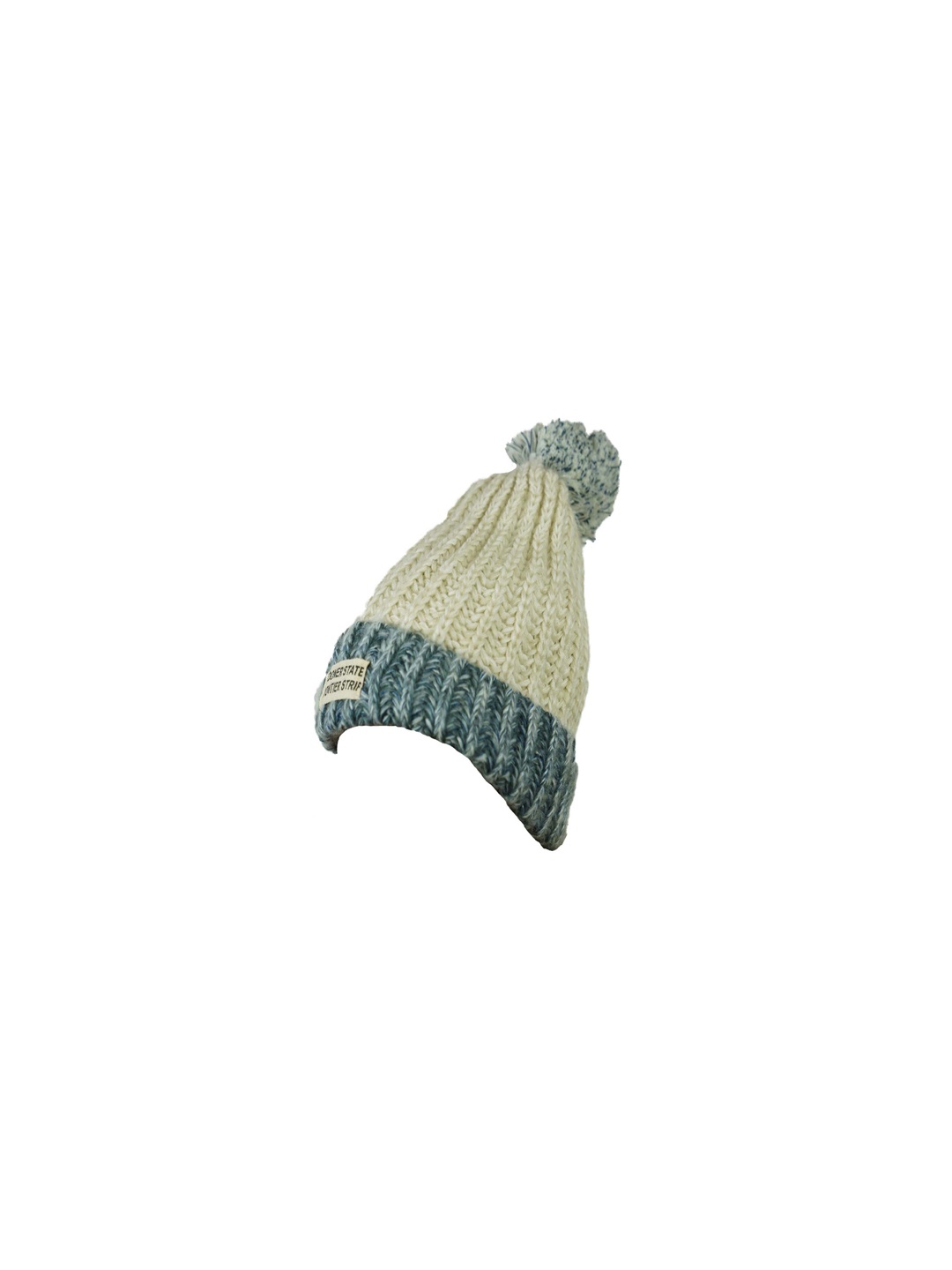 

Bunnywave Unisex White & Green Self Design Beanie