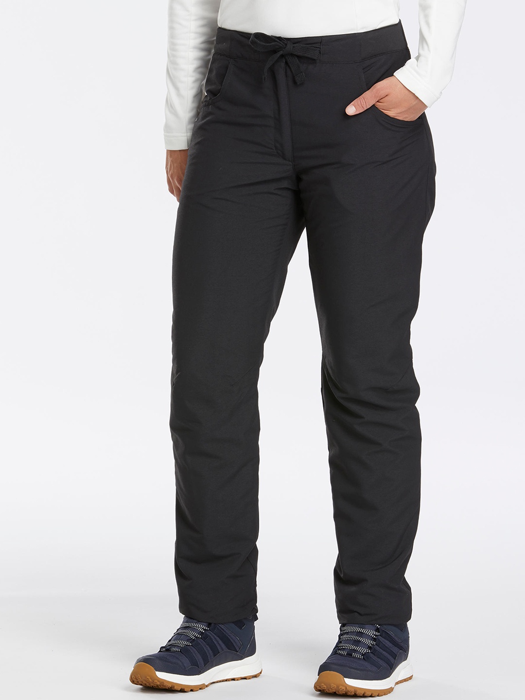 

Quechua By Decathlon Women Black Warm Water Repellent Snow Hiking Trousers