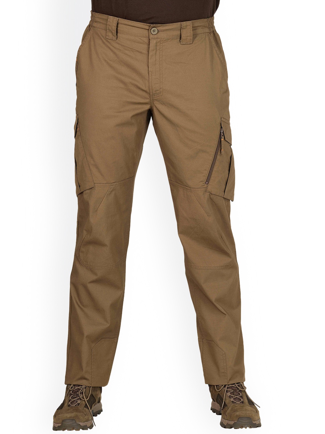 

SOLOGNAC By Decathlon Men Brown Regular Fit Hiking Cargo