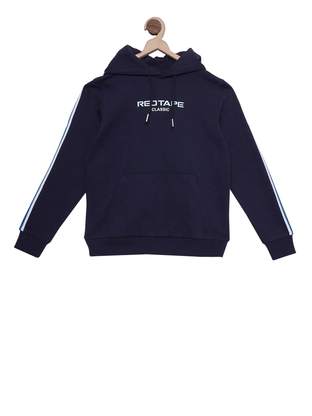 

Red Tape Boys Navy Blue Printed Hooded Sweatshirt