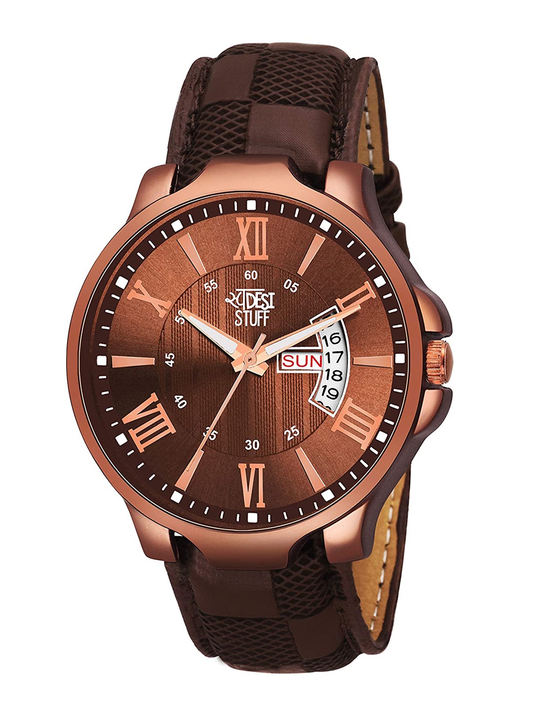 

SWADESI STUFF Boys Brown Analogue Watch
