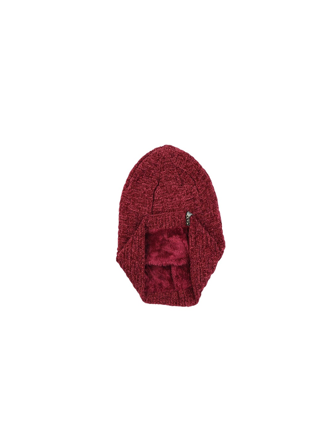 

Bunnywave Unisex Red Self Design Beanie