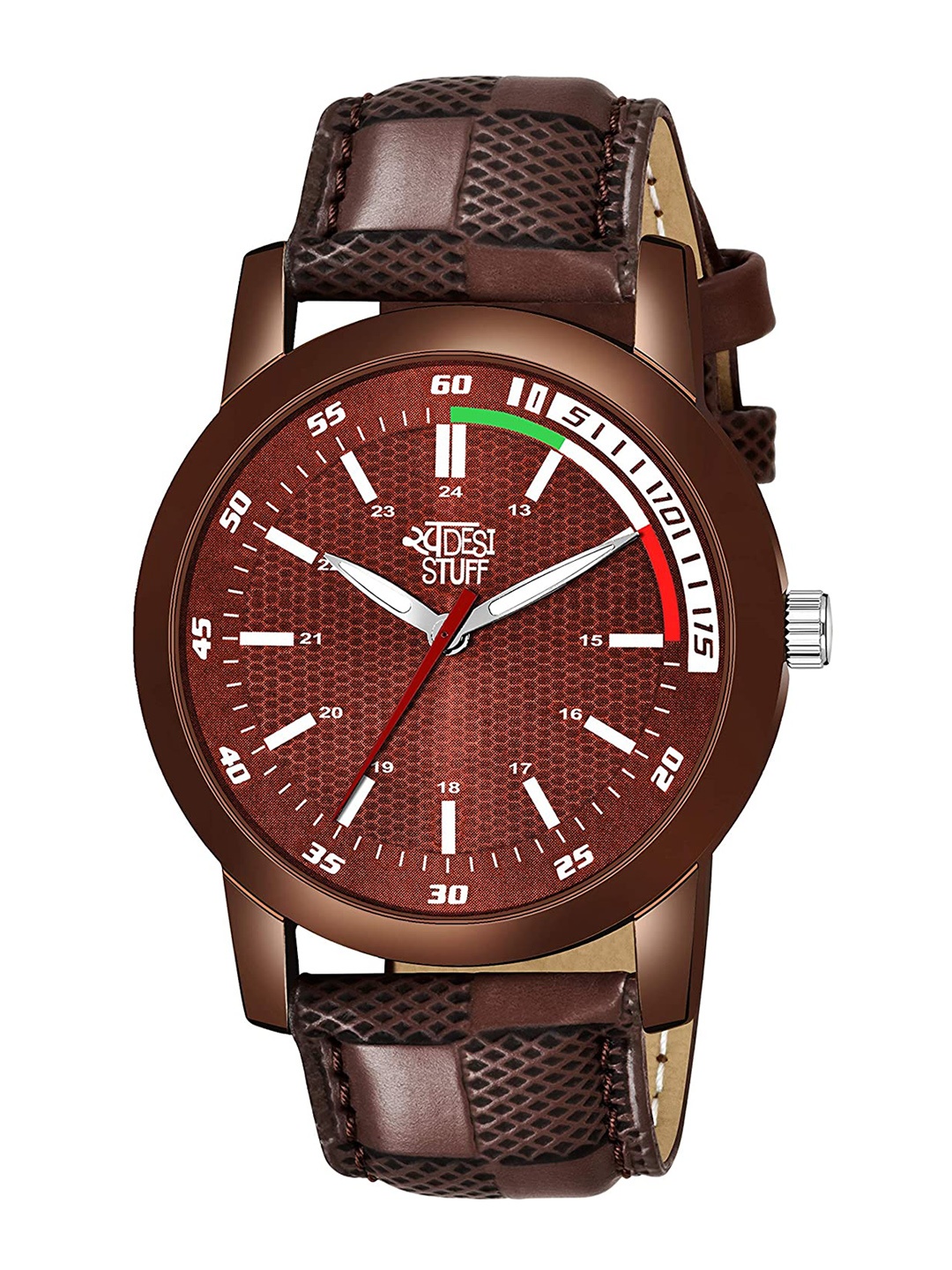 

SWADESI STUFF Boys Brown Analogue Watch SDS 116