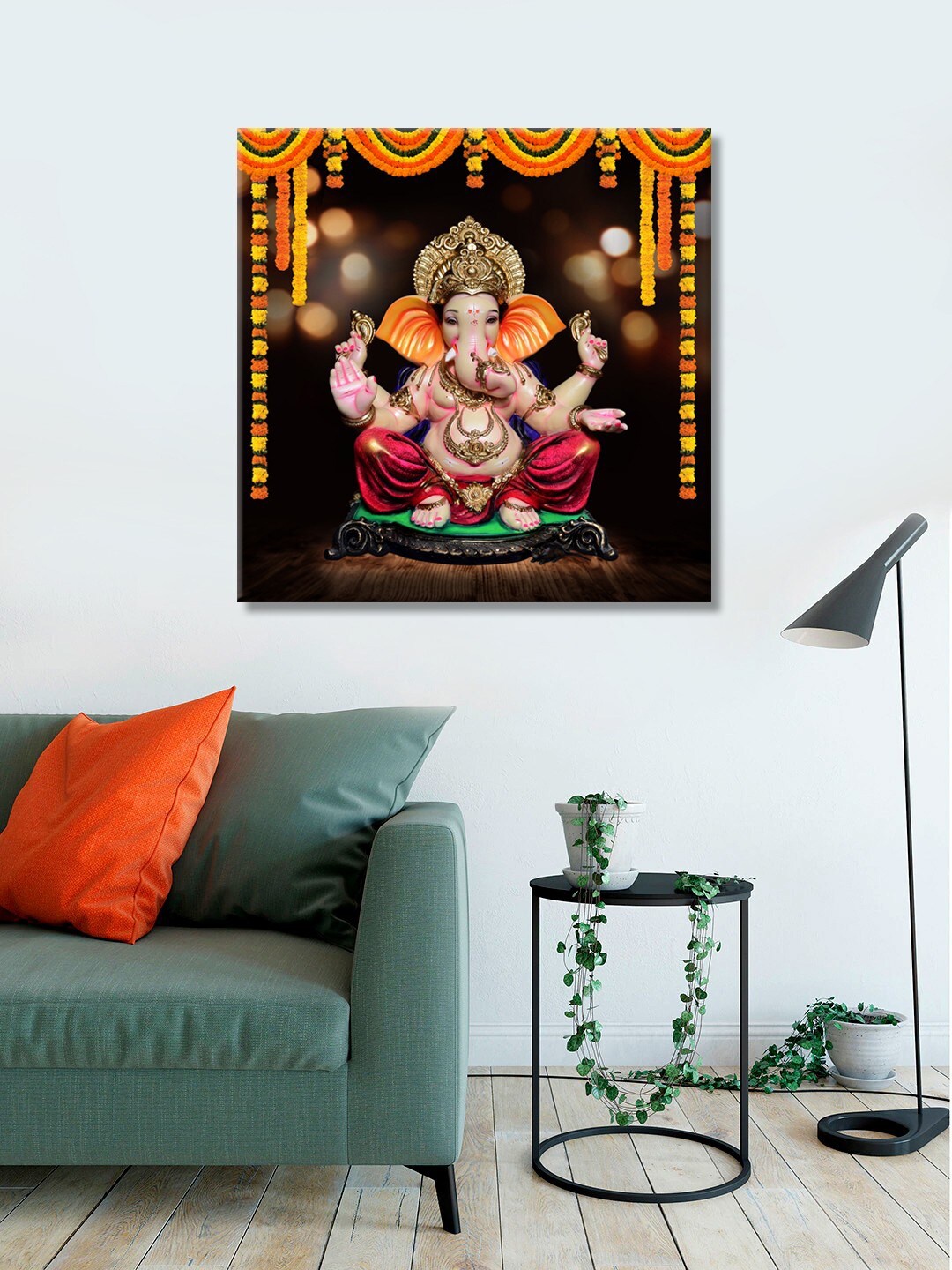 

999Store Multicolored Lord Ganesha Wall Art, Multi