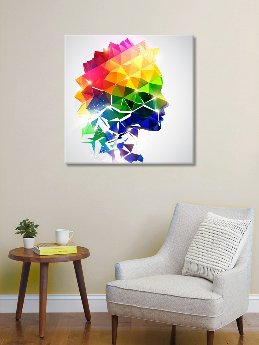 

999Store Multicolored Printed Abstract Canvas Wall Art, Multi