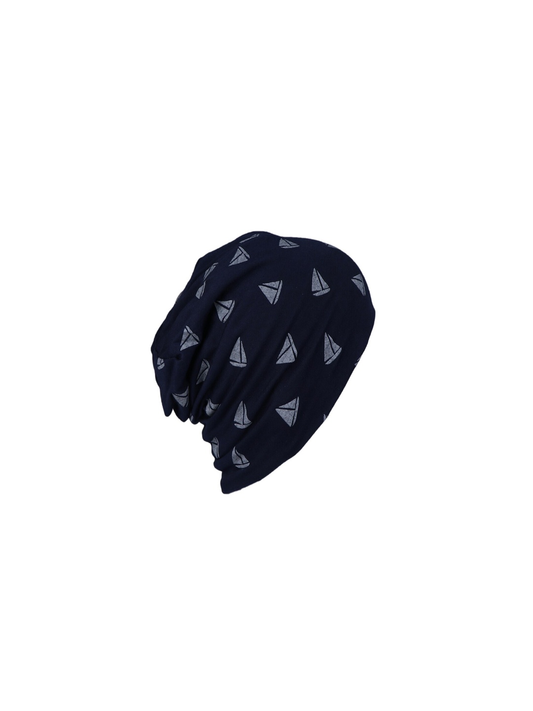 

Bunnywave Unisex Black & Grey Printed Beanie
