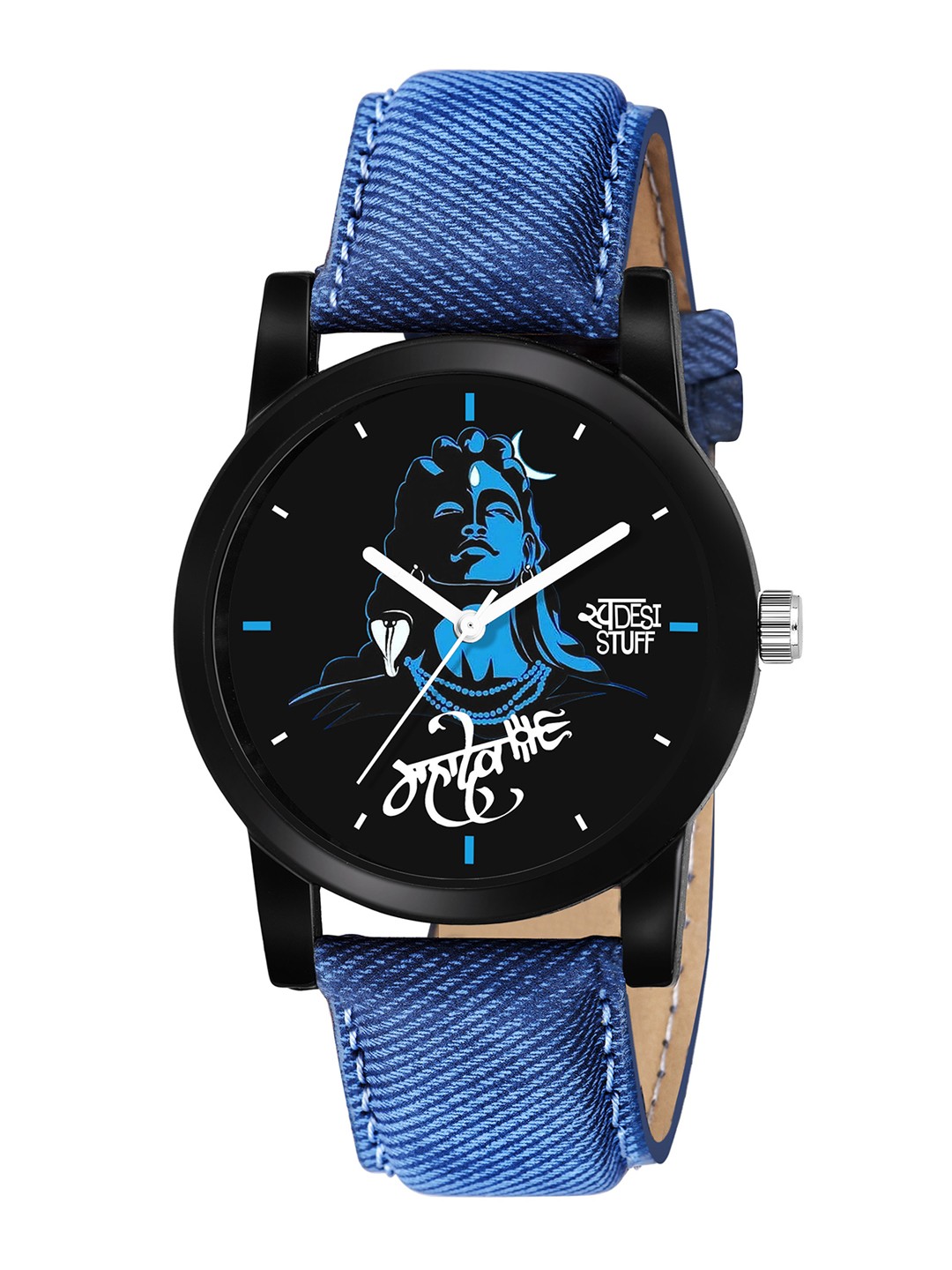 

SWADESI STUFF Boys Black & Blue Analogue Watch SDS 37