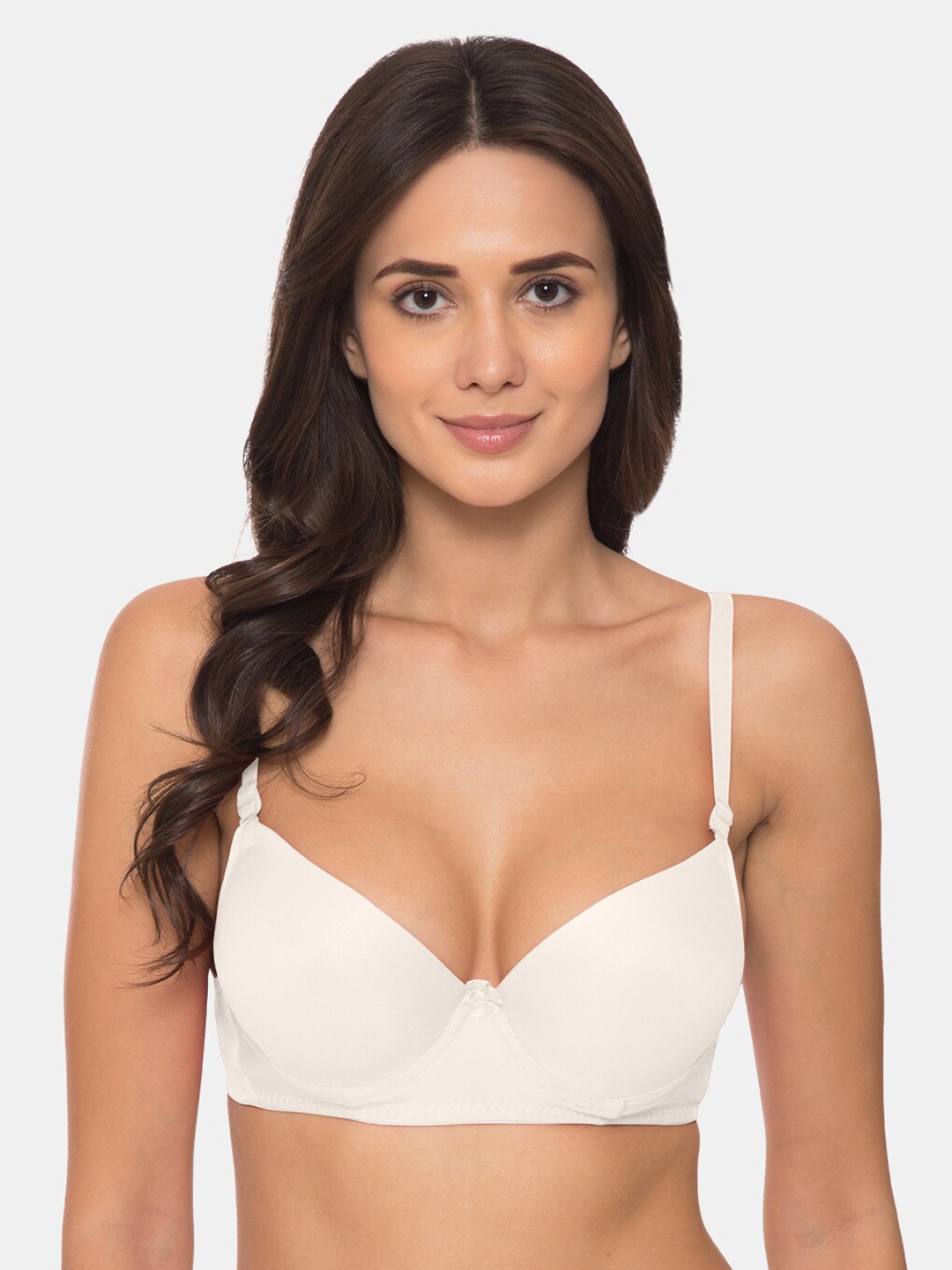 

Tweens White Solid Underwired Heavily Padded Everyday Bra TW-91401-OFFW-30B