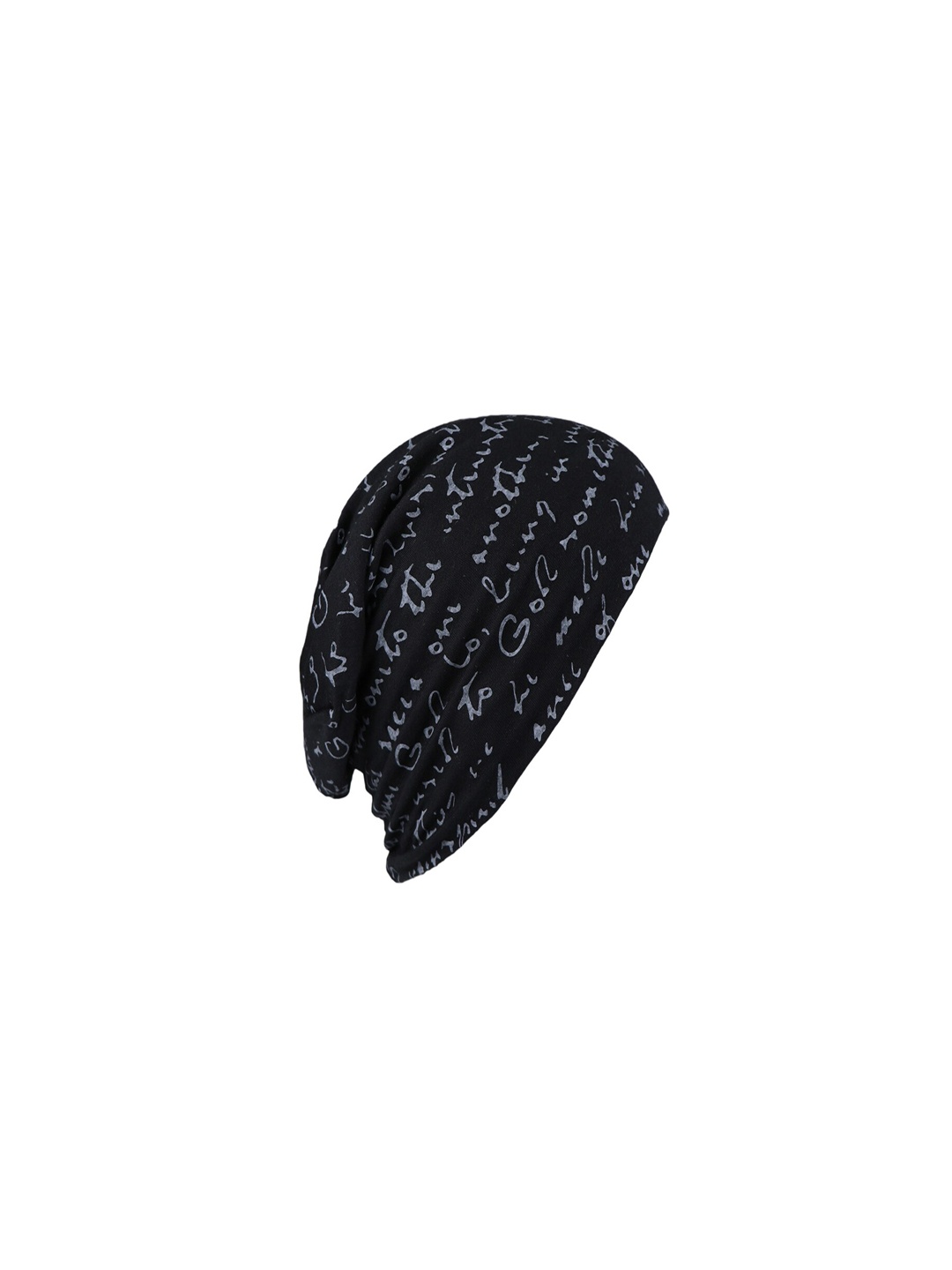 

Bunnywave Unisex Black Self Design Beanie