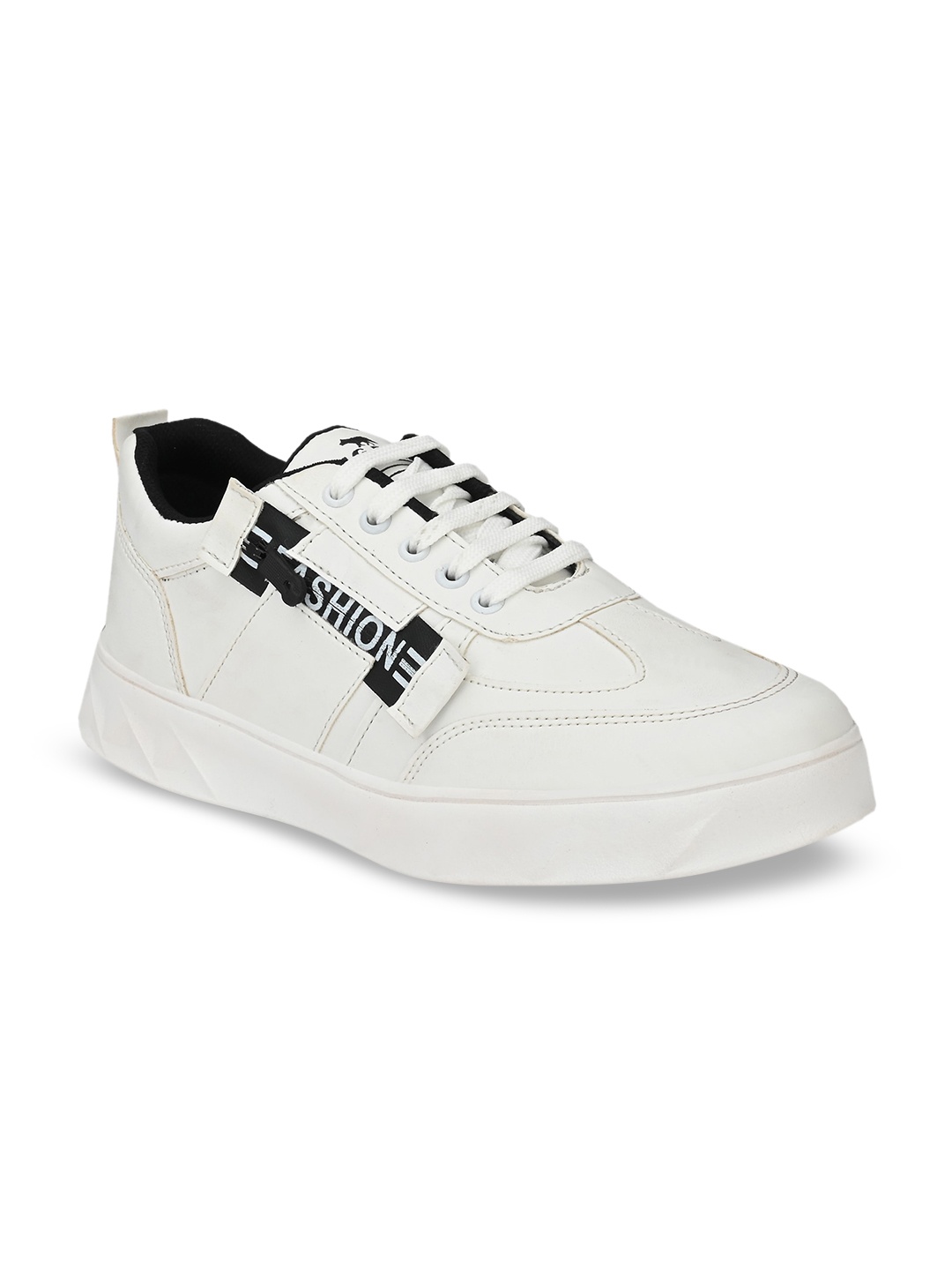 

Big Fox Men White Solid Sneakers