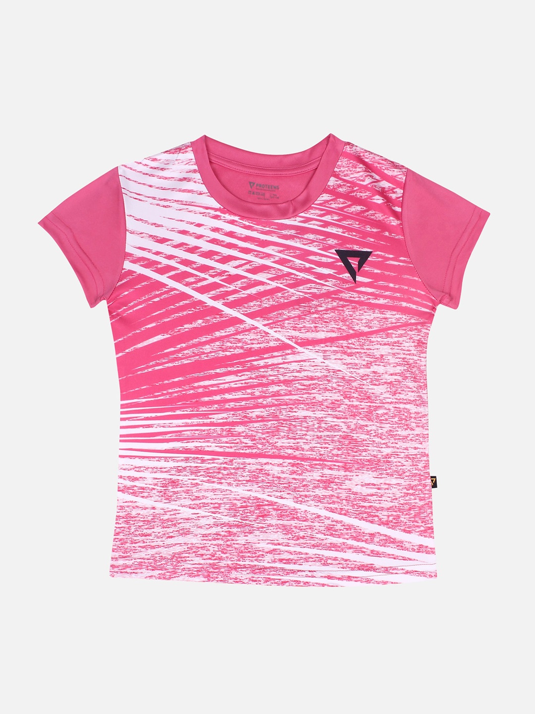 

PROTEENS Girls Pink Printed Round Neck T-shirt