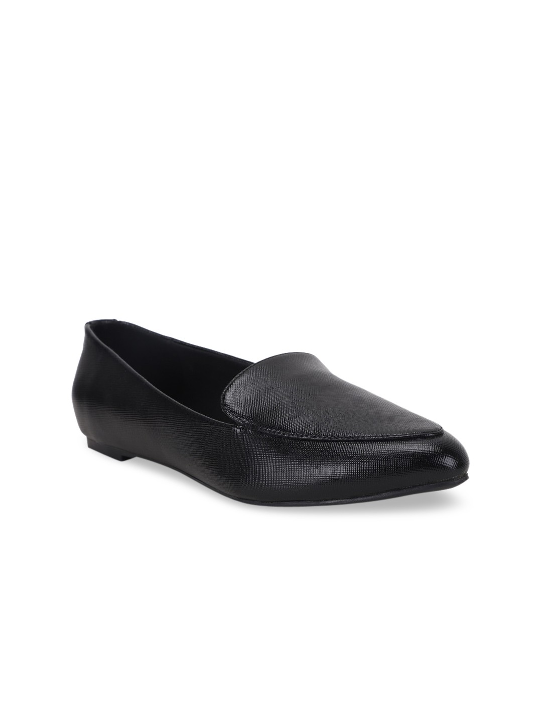 

Bata Women Black Solid Loafers