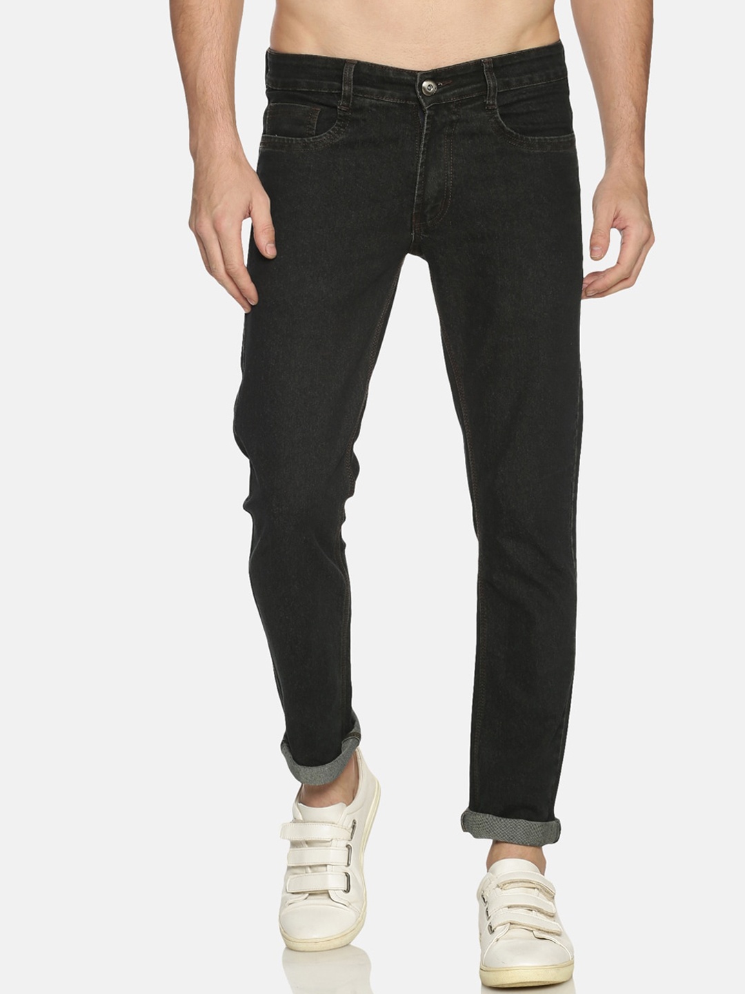 

IVOC Men Black Skinny Fit Mid-Rise Clean Look Jeans