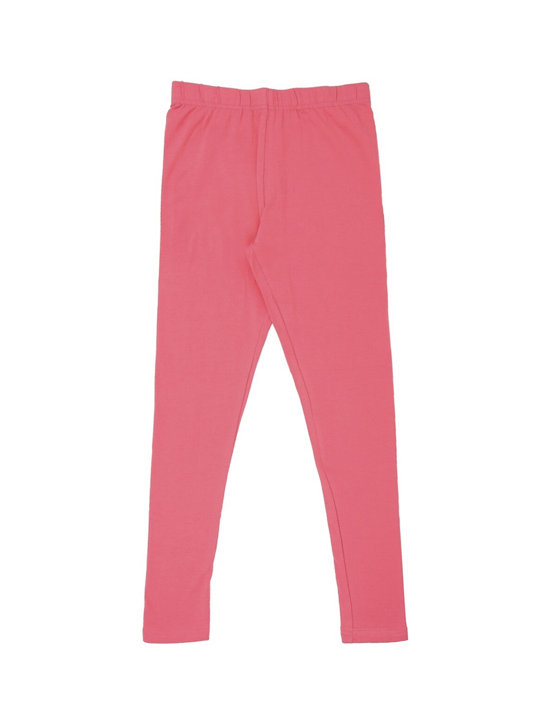 

Pantaloons Junior Girls Pink Solid Skinny-Fit Ankle-Length Leggings