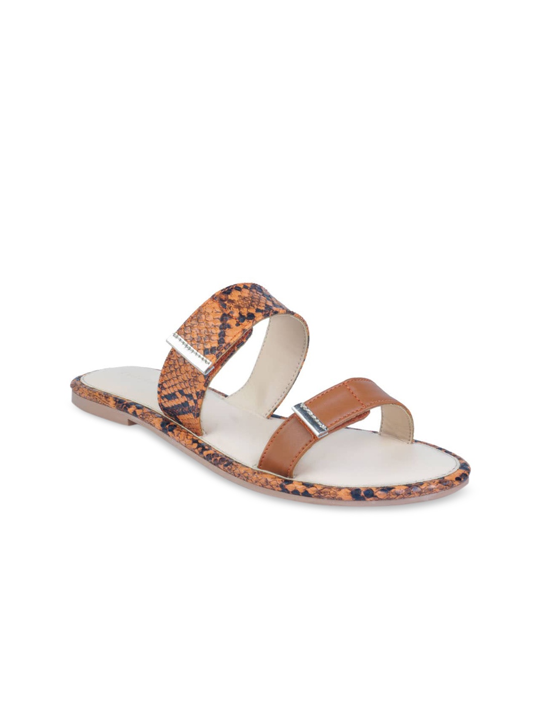 

London Rag Women Orange Open Toe Flats