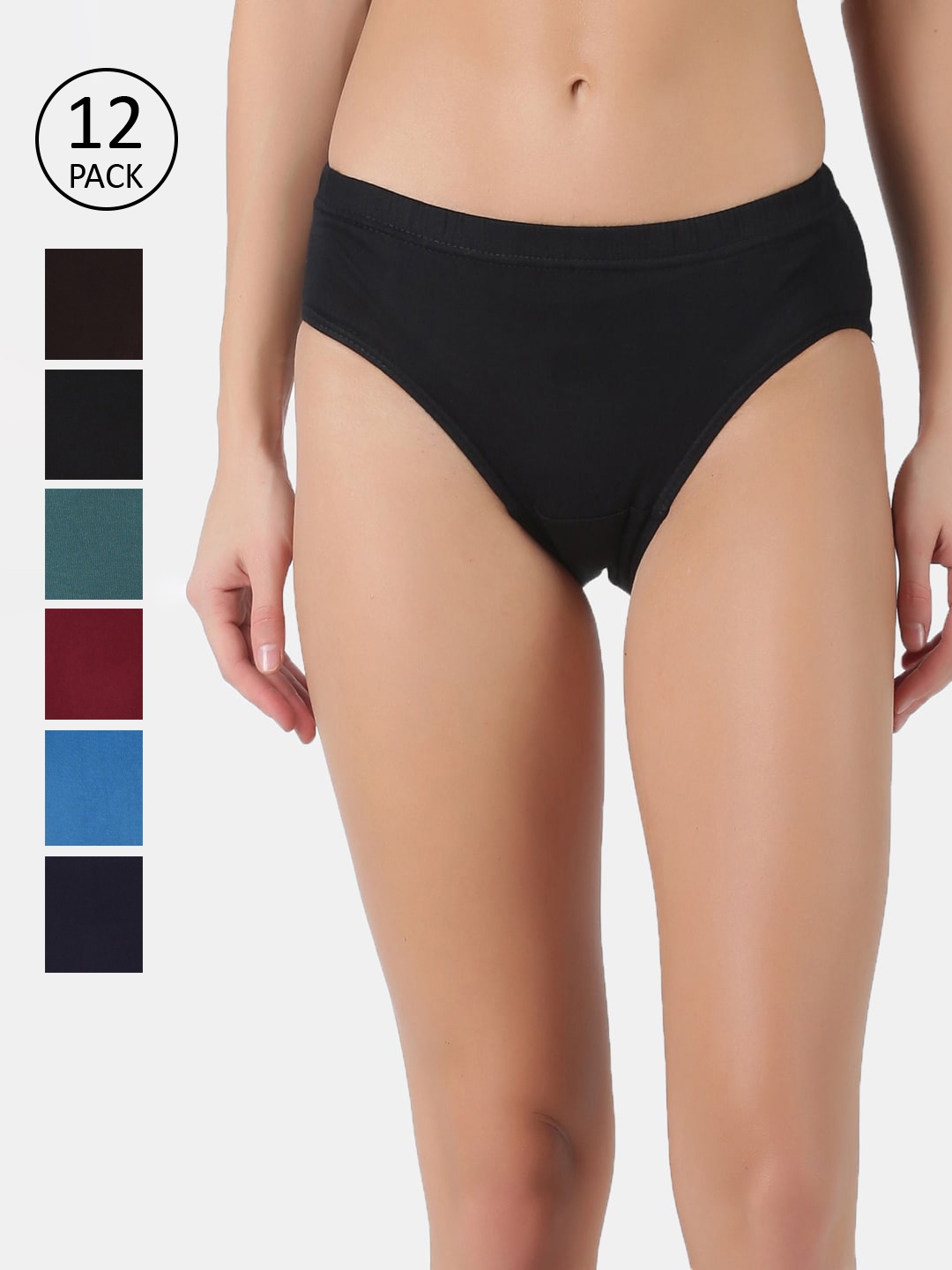 

Dollar Women Pack of 12 Assorted Briefs MLHPT-01S-PO12-ASST